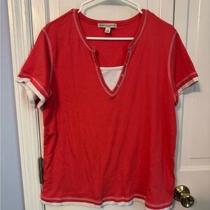 Comfy Casual Orange Tee Lightweight, 1X‎ Perfect for every wardrobe. Like New.